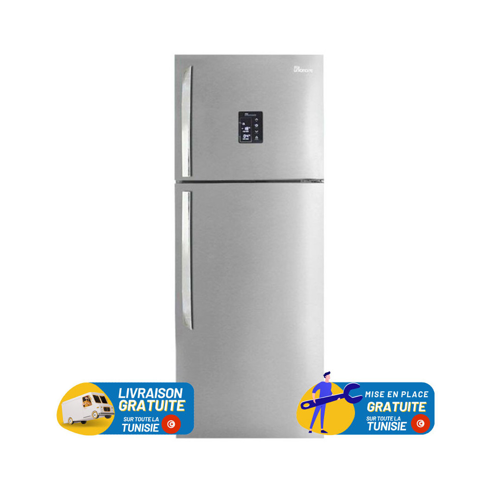 Réfrigérateur Unionaire avec afficheur RN-350VS-C10 No Frost 350L / Silver