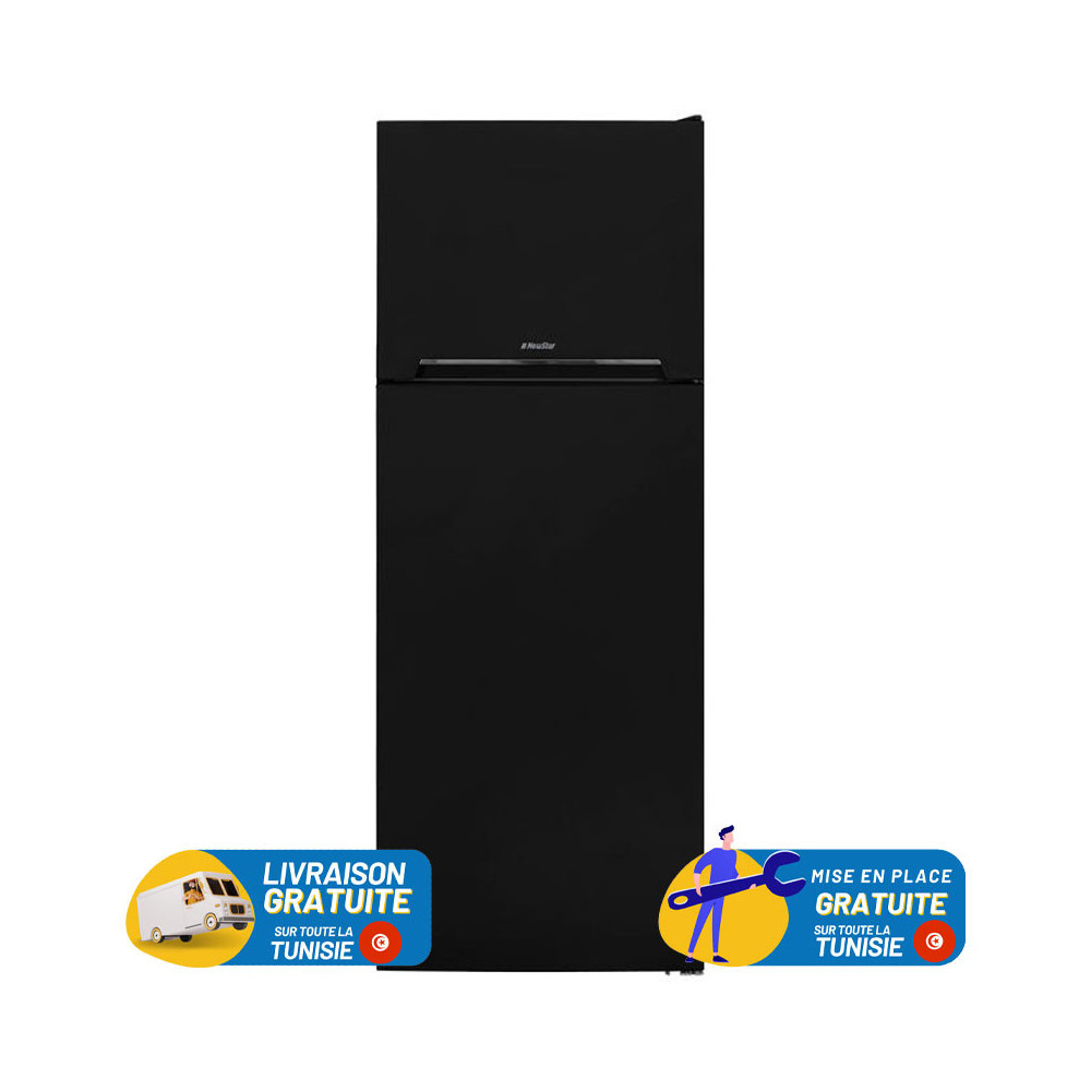 Réfrigérateur NEWSTAR De Frost / 400 L / Noir