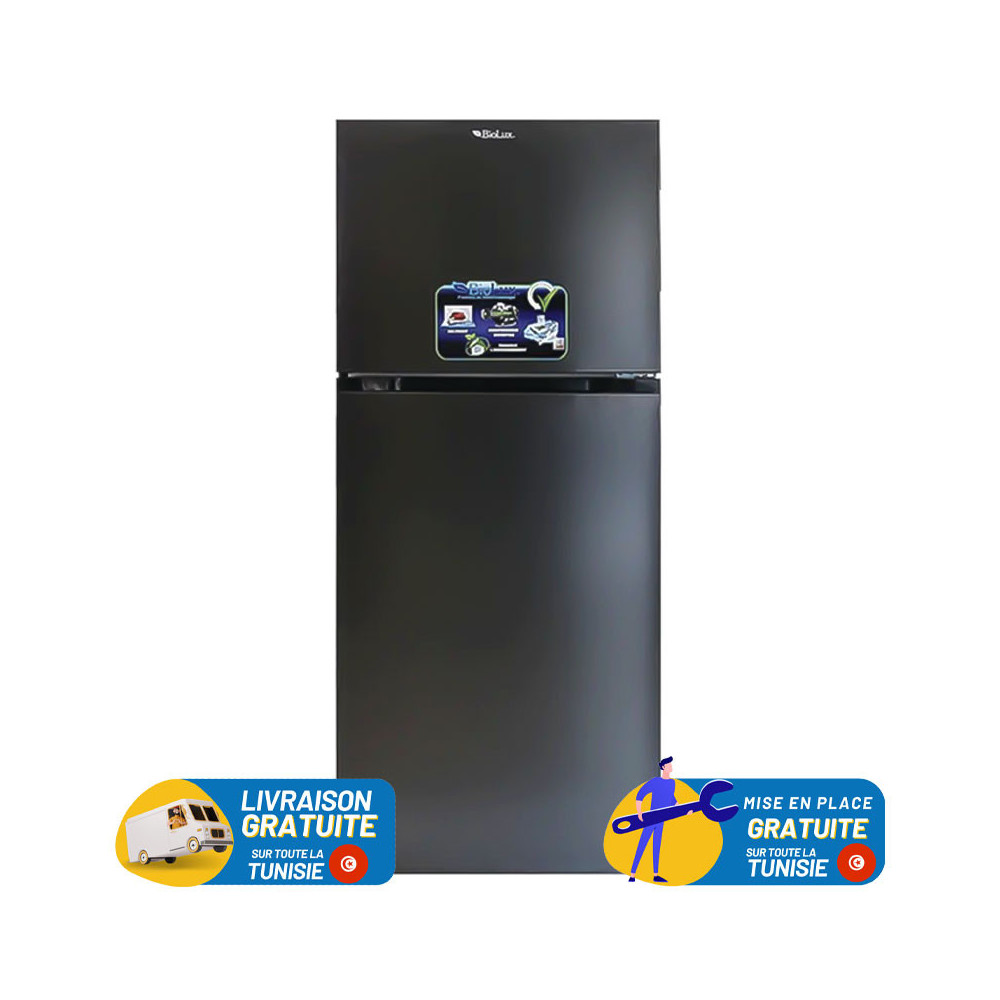 Réfrigérateur BIOLUX DE FROST Double Portes 245 Litres / SILVER