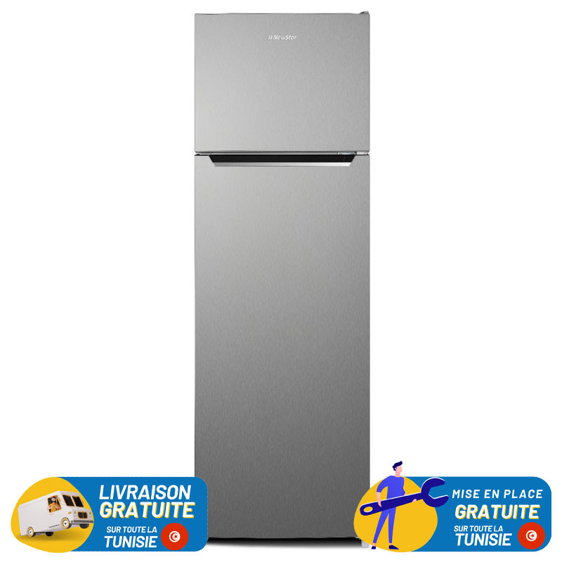 Réfrigérateur Congélateur Defrost NEWSTAR 3600SS / 360 L / INOX + Livraison + Mise en Place Gratuites