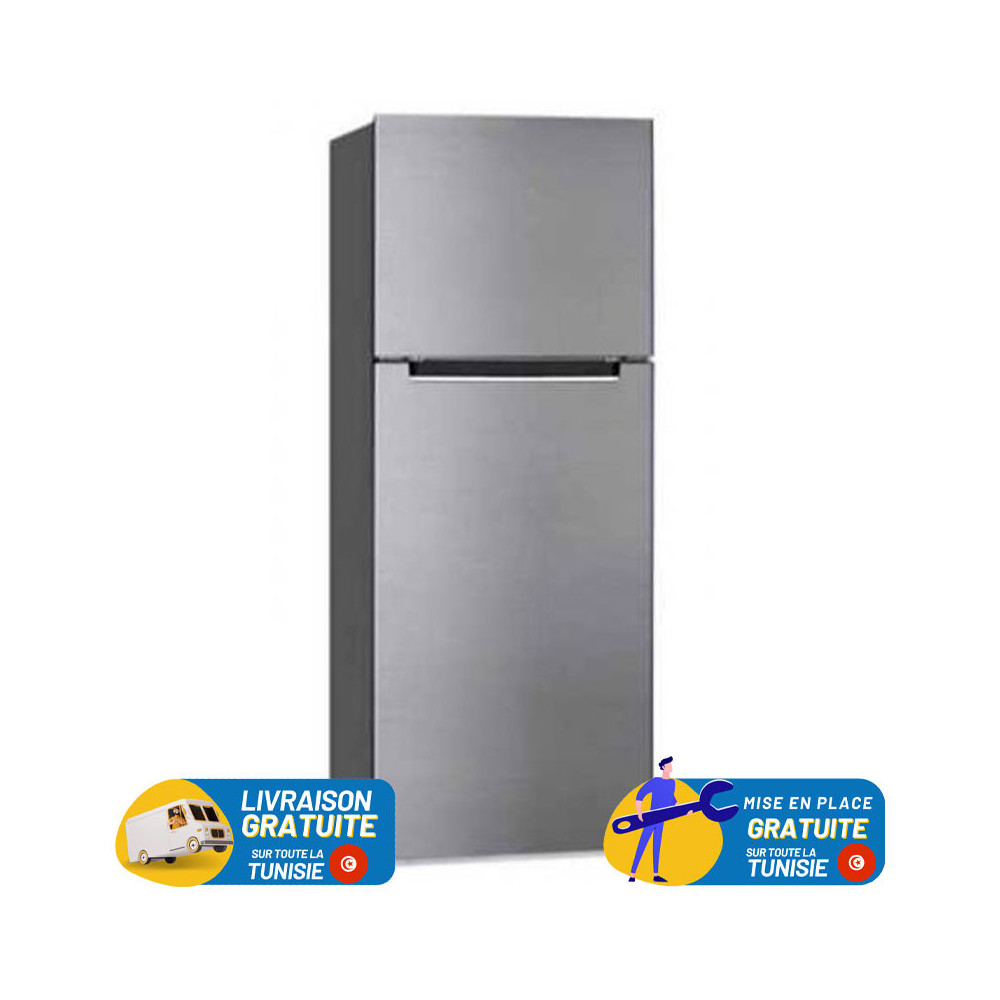 Réfrigérateur SABA De Frost Double Portes 308 Litres / Silver