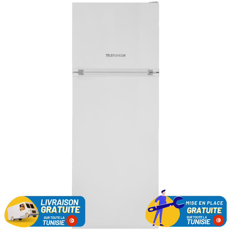 Réfrigérateur TELEFUNKEN  LESS FROST Double Portes 439 Litres / Blanc