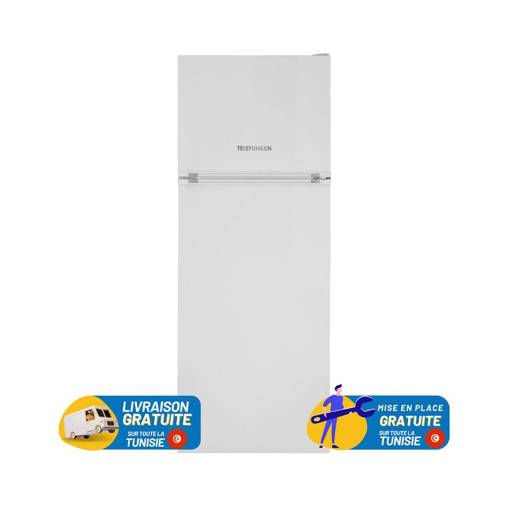 Réfrigérateur TELEFUNKEN  LESS FROST Double Portes 439 Litres / Blanc