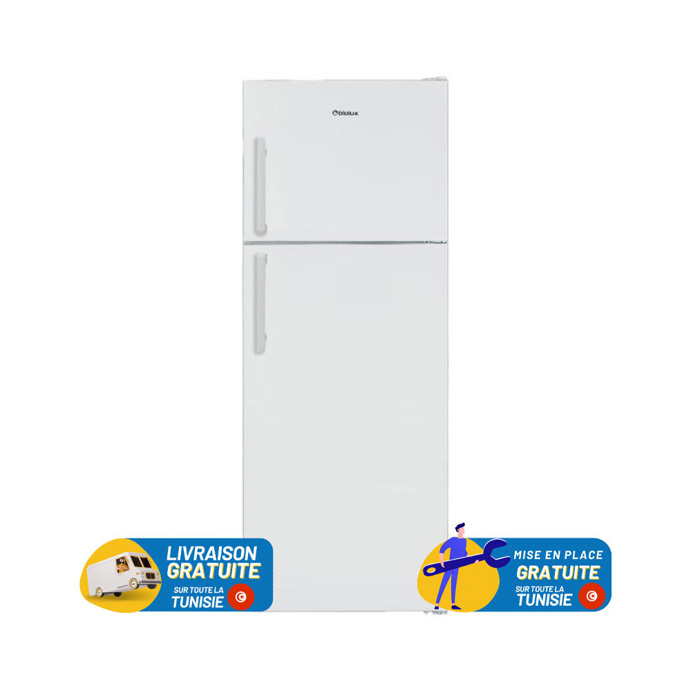 Réfrigérateur BIOLUX 520 Litres 2 Portes DeFrost Blanc (DP52B)