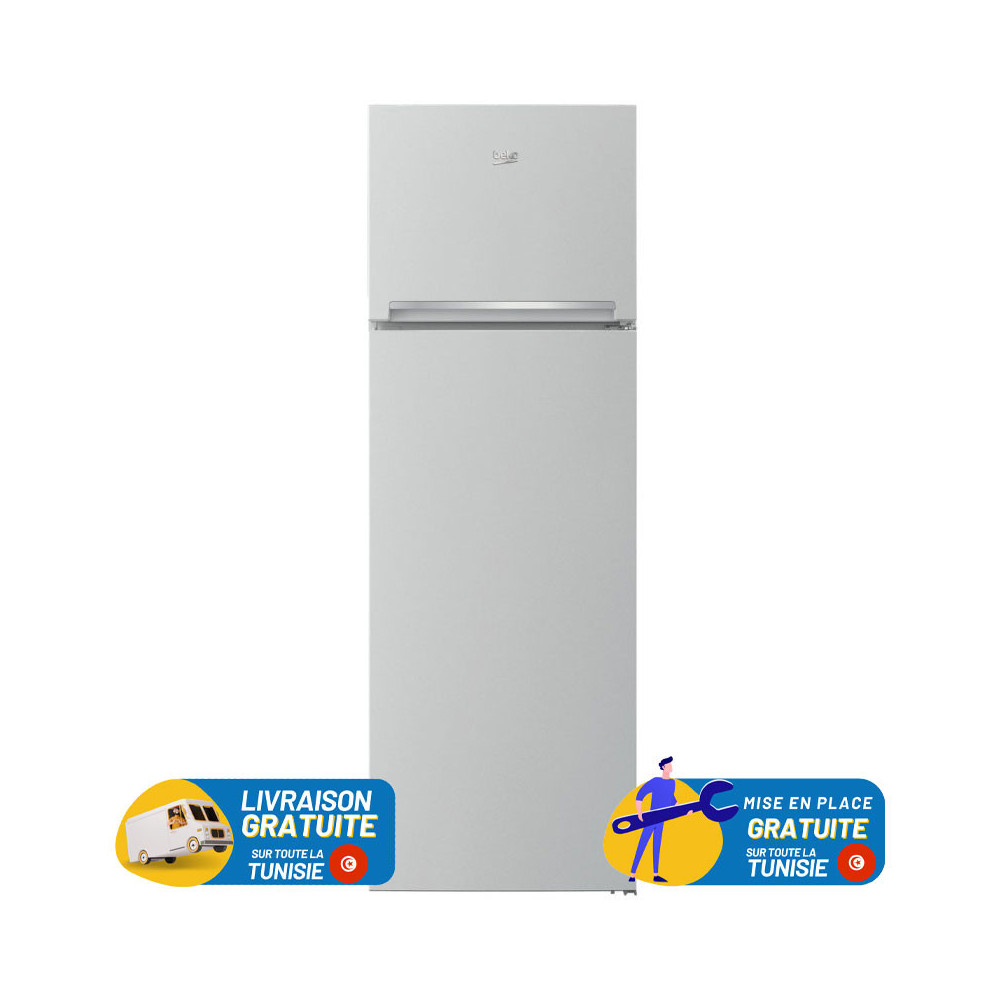 Réfrigérateur BEKO 310 LITRES / Less Frost / Silver / RDSA43S
