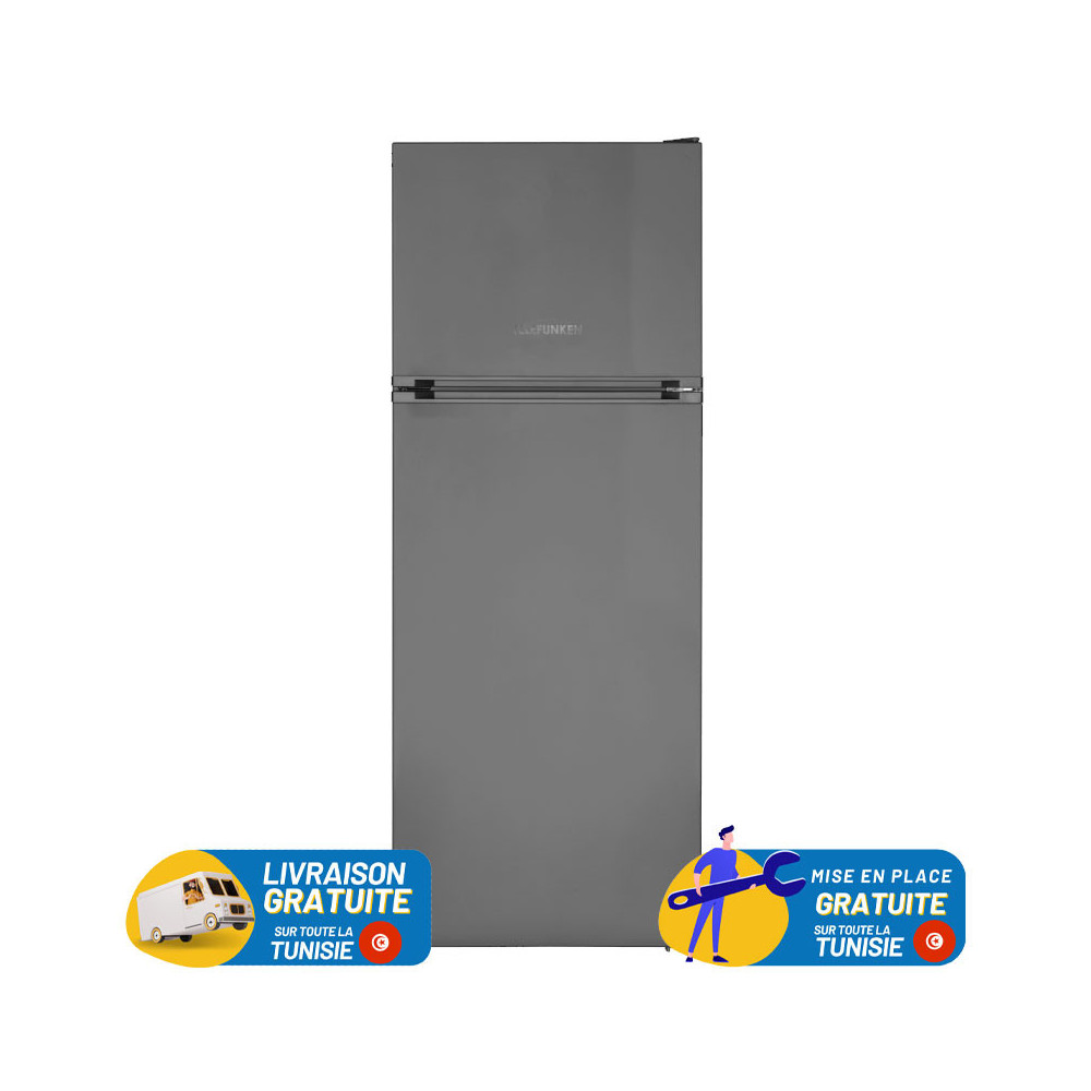 Réfrigérateur TELEFUNKEN  LESS FROST Double Portes 439 Litres / inox