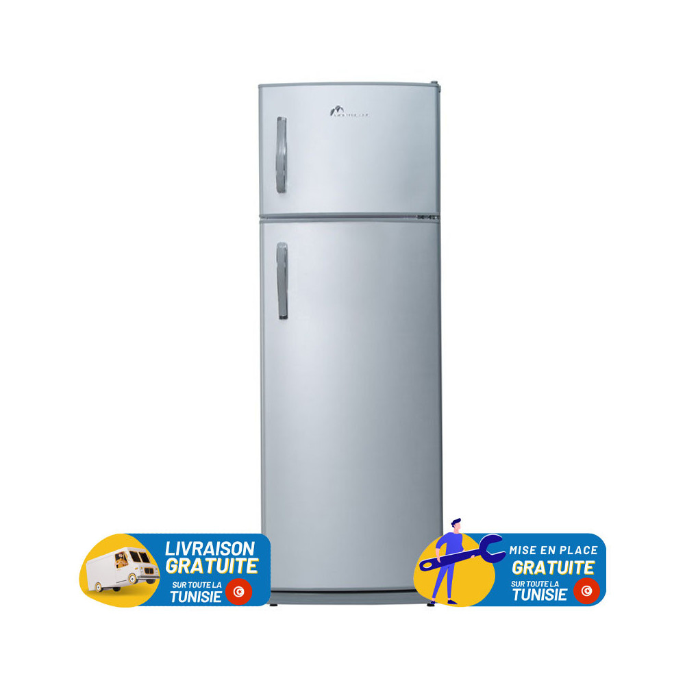 Réfrigérateur MONTBLANC De Frost Double Portes 301 Litres / Gris
