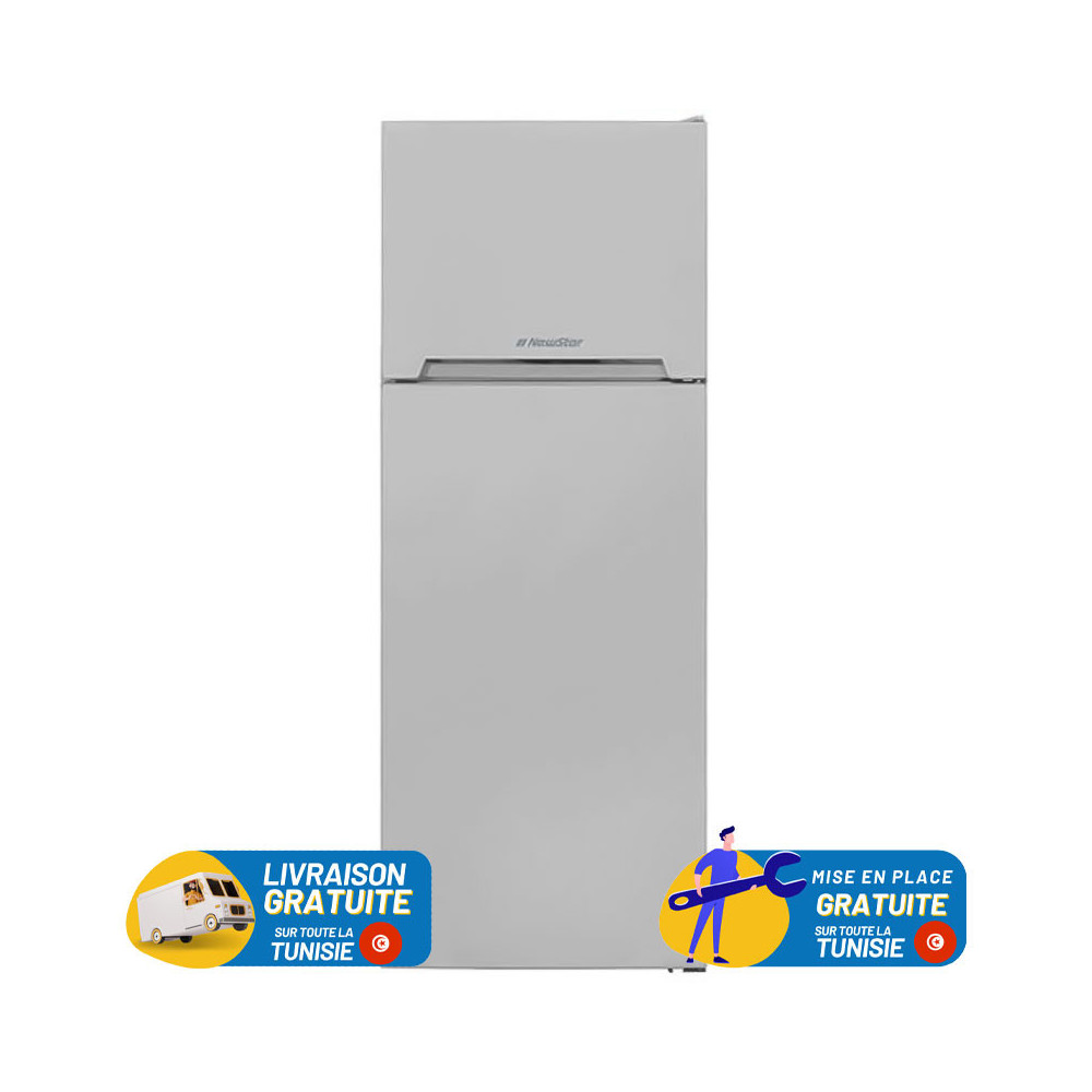 RÉFRIGÉRATEUR NEWSTAR 460WA Defrost / 439L / Silver + Livraison + Mise en Place Gratuites