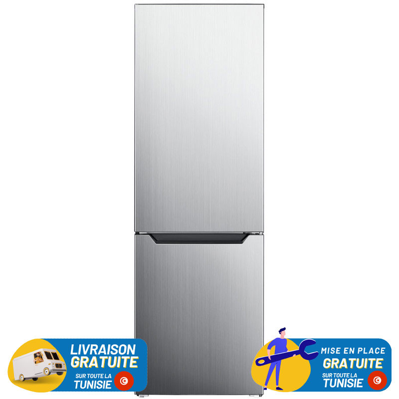 Réfrigérateur Combiné SABA DeFrost 327L / Silver + Livraison + Mise en Place Gratuites