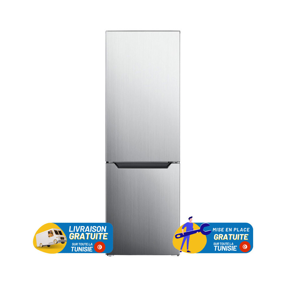 Réfrigérateur Combiné SABA DeFrost 327L / Silver + Livraison + Mise en Place Gratuites