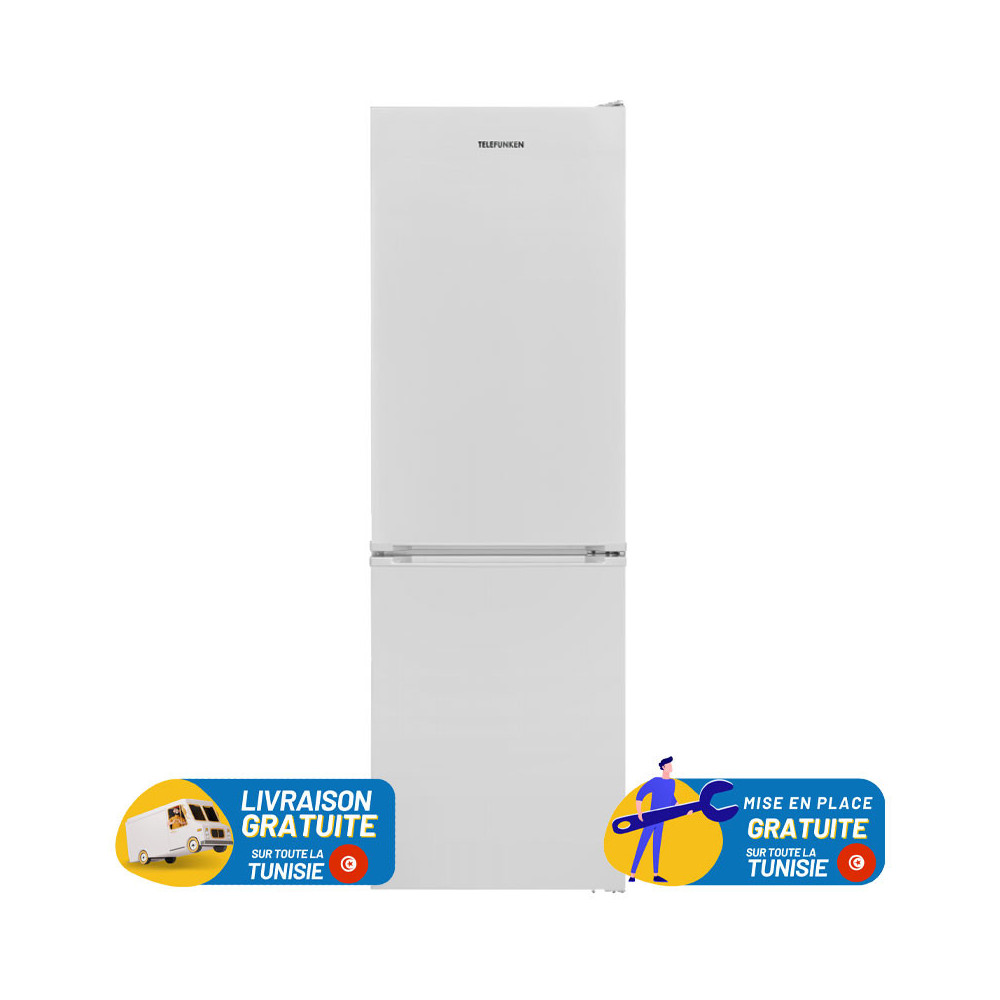 Réfrigérateur TELEFUNKEN No Frost Combiné 323 LITRES / Blanc