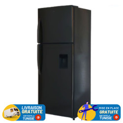 Réfrigérateur IRIS DEFROST Avec Distributeur d'eau / 420 L / Noir + Livraison + Installation et Mise en Place Gratuites