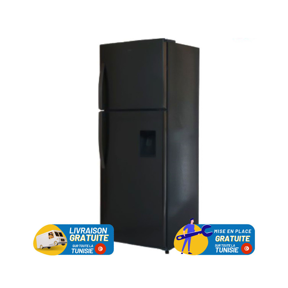 Réfrigérateur IRIS DEFROST Avec Distributeur d'eau / 420 L / Noir + Livraison + Installation et Mise en Place Gratuites