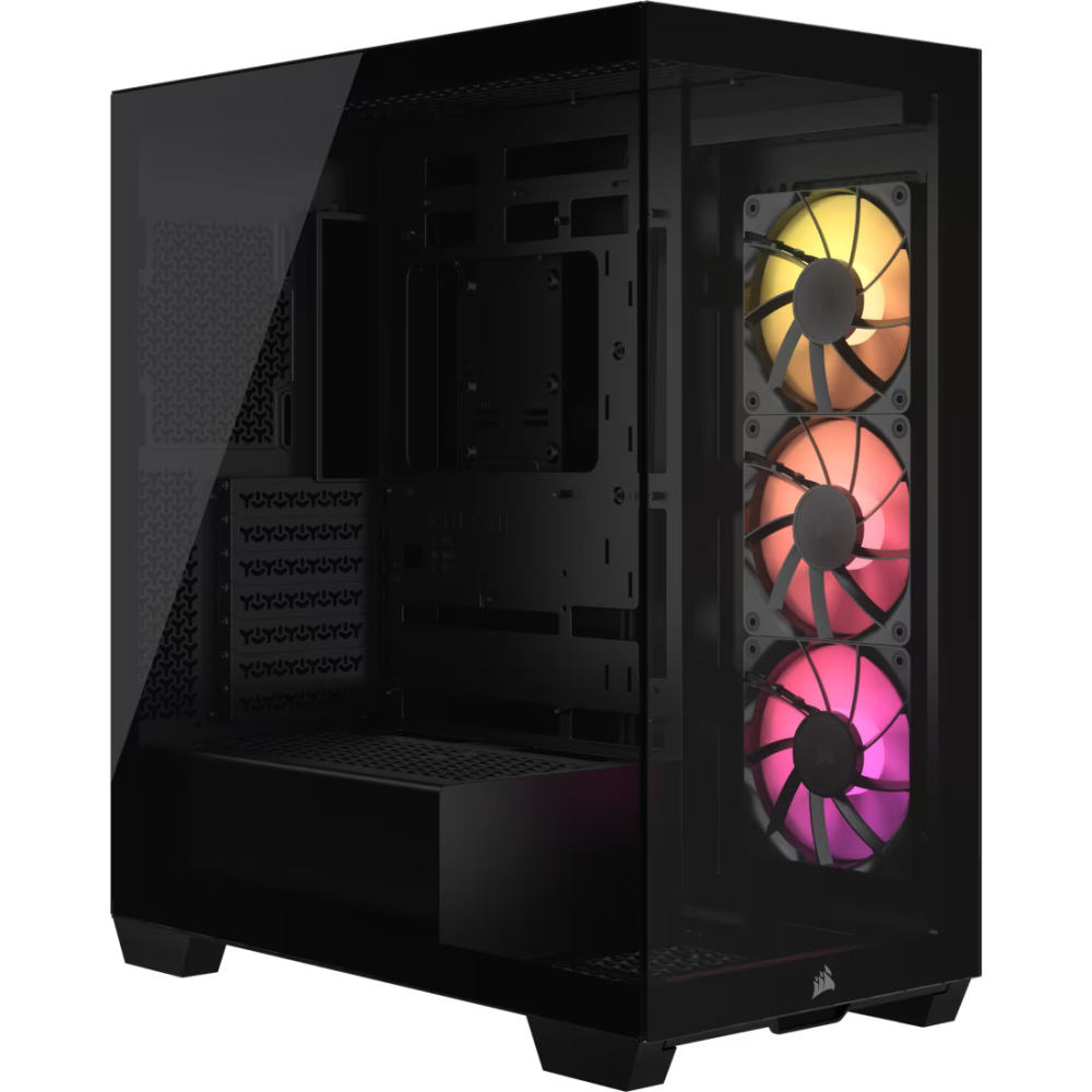 Boîtier Gaming Moyen-Tour CORSAIR 3500X / ATX / ARGB / Noir