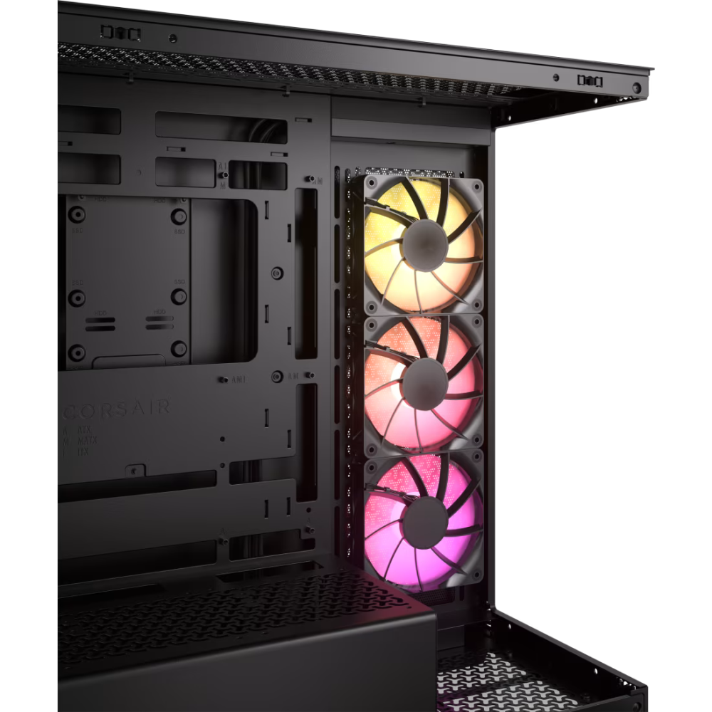 Boîtier Gaming Moyen-Tour CORSAIR 3500X / ATX / ARGB / Noir