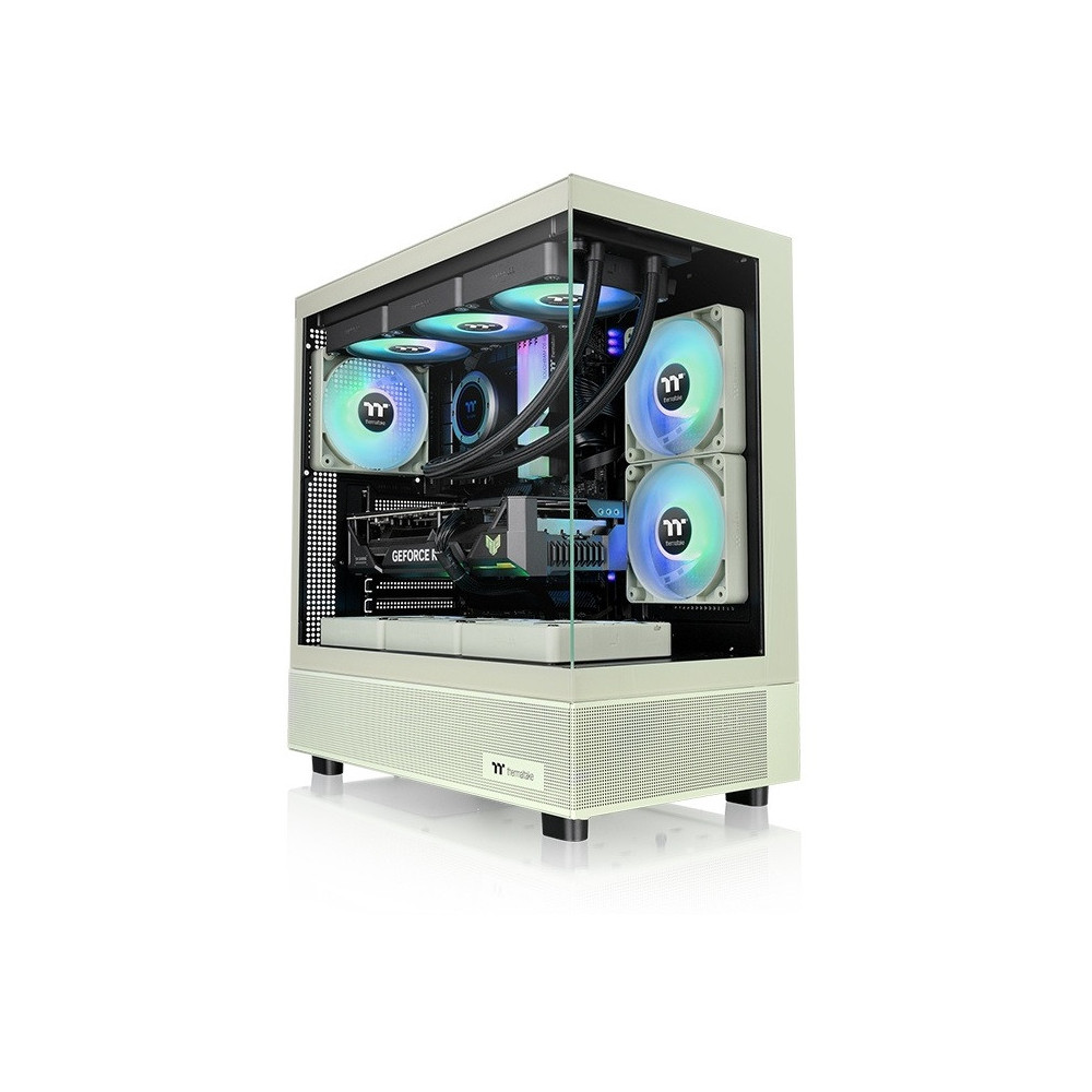 Boîtier Gaming Moyen Tour  Thermaltake View 270 Plus TG / E-ATX / RGB / Avec Panneaux Vitrés-A / Vert