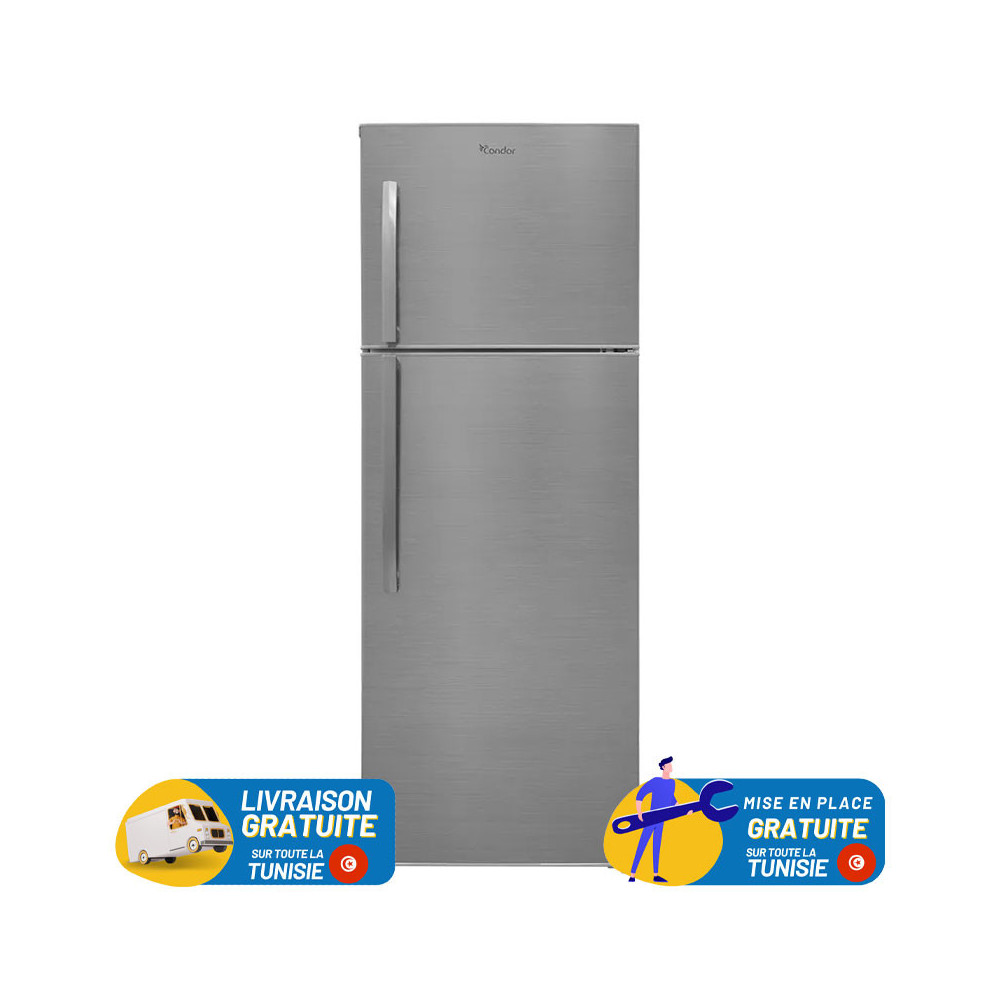 REFRIGERATEUR Condor De Frost Double Portes 430 Litres / INOX