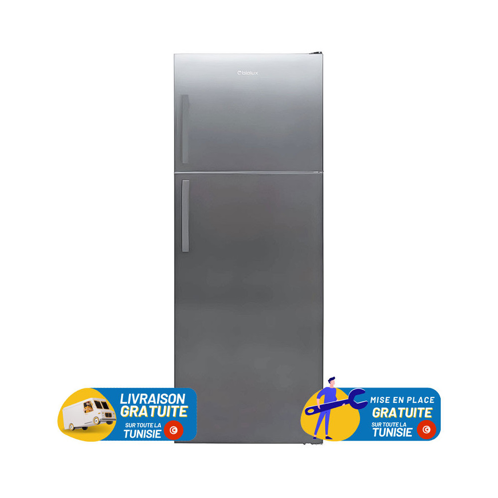 Réfrigérateur BIOLUX 520 Litres 2 Portes DeFrost Silver (DP52X)