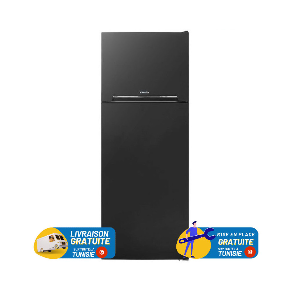 Réfrigérateur Double portes NEWSTAR 460DXA Defrost / 460 L / Inox Foncé + Livraison + Mise en Place Gratuites