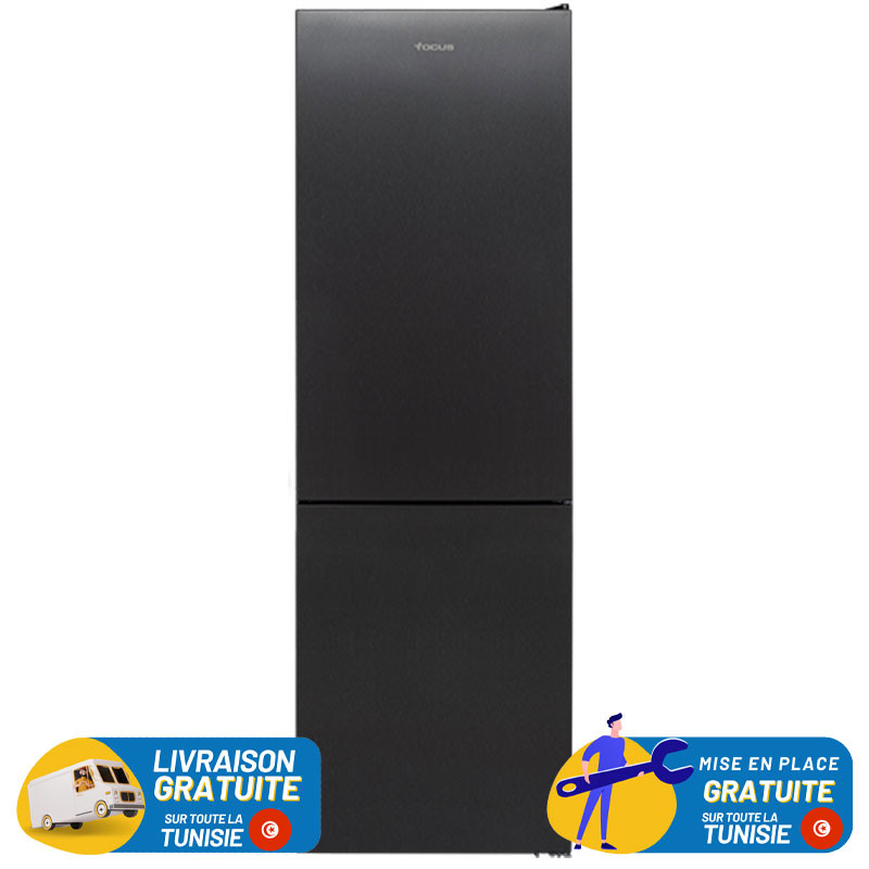 REFRIGERATEUR FOCUS COMBINE  341 Litres No Frost / Dark Silver / F-3760G