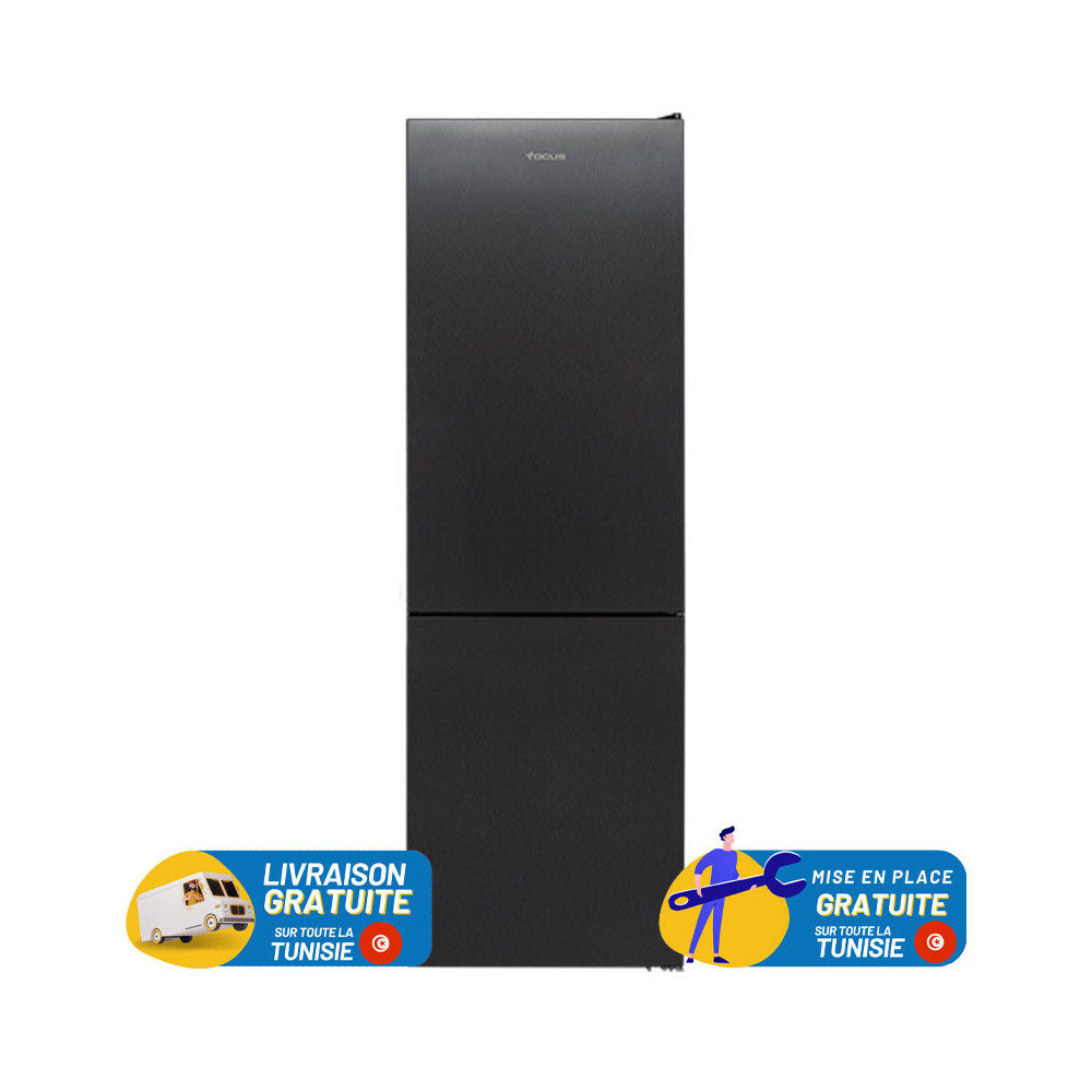 REFRIGERATEUR FOCUS COMBINE  341 Litres No Frost / Dark Silver / F-3760G