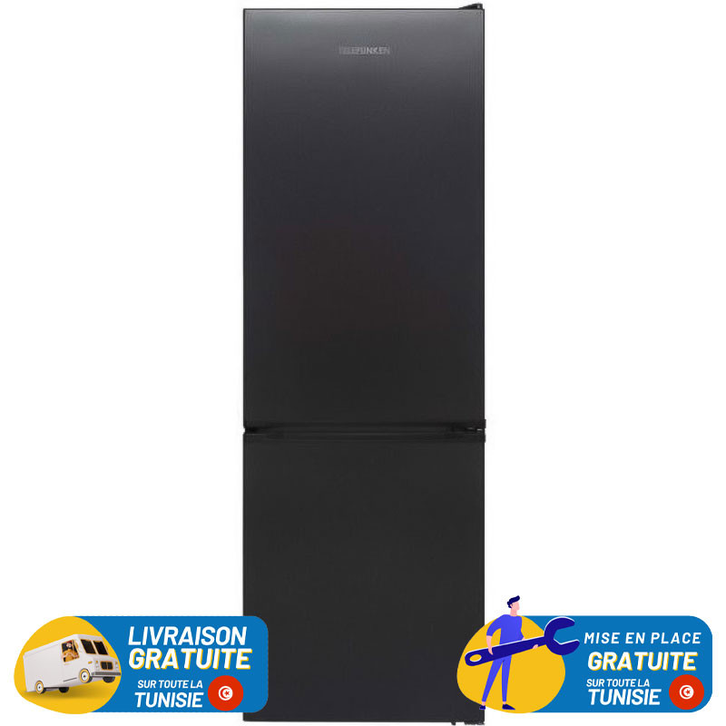 Réfrigérateur Telefunken 373DI NO FROST / 341L / Dark Inox + Livraison + Mise en Place Gratuites