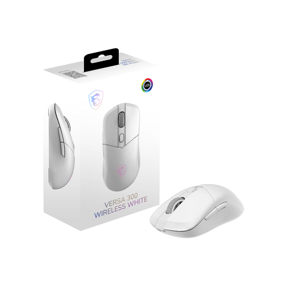 Souris Gaming MSI VERSA 300 WIRELESS / Bluetooth / USB / Blanc