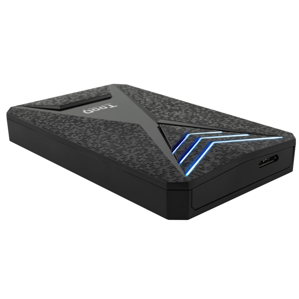 Boîtier externe USB 3.1 TooQ TQE-2550 - S-ATA 2,5" / Noir