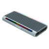 Boîtier externe USB-C 3.2 Tooq Shinobi RGB - S-ATA/NVMe M.2 Type 2280 / Gris