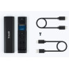 Boîtier externe USB-C 3.2 Tooq Shura - S-ATA/NVMe M.2 Type 2280 / Noir