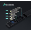 Boîtier externe USB-C 3.2 Tooq Shura - S-ATA/NVMe M.2 Type 2280 / Noir