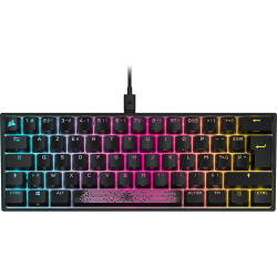 Clavier gaming mécanique AZERTY Corsair K65 RGB MINI 60% - CHERRY MX Red / Noir