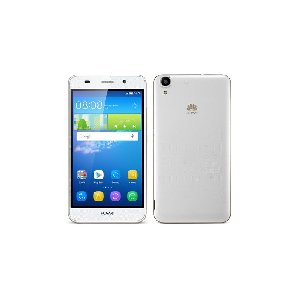 Téléphone Portable Huawei Y6 / Blanc + Puce DATA