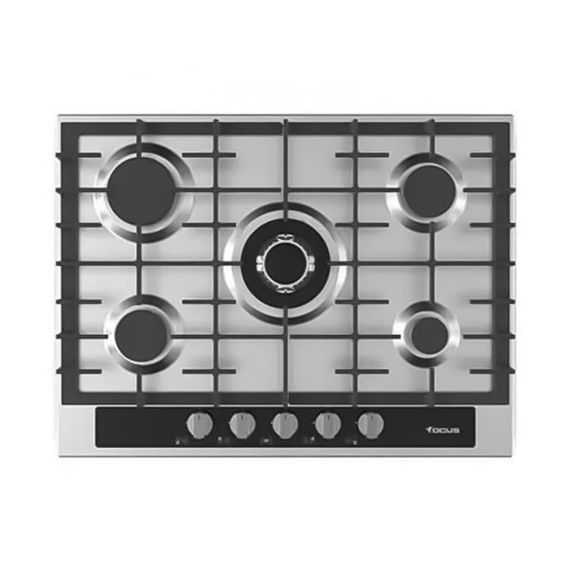 Plaque de cuisson Encastrable Focus 5 Feux / 70 cm/ Inox