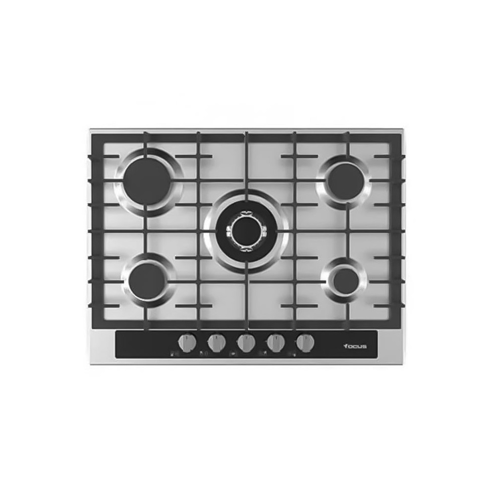 Plaque de cuisson Encastrable Focus 5 Feux / 70 cm/ Inox