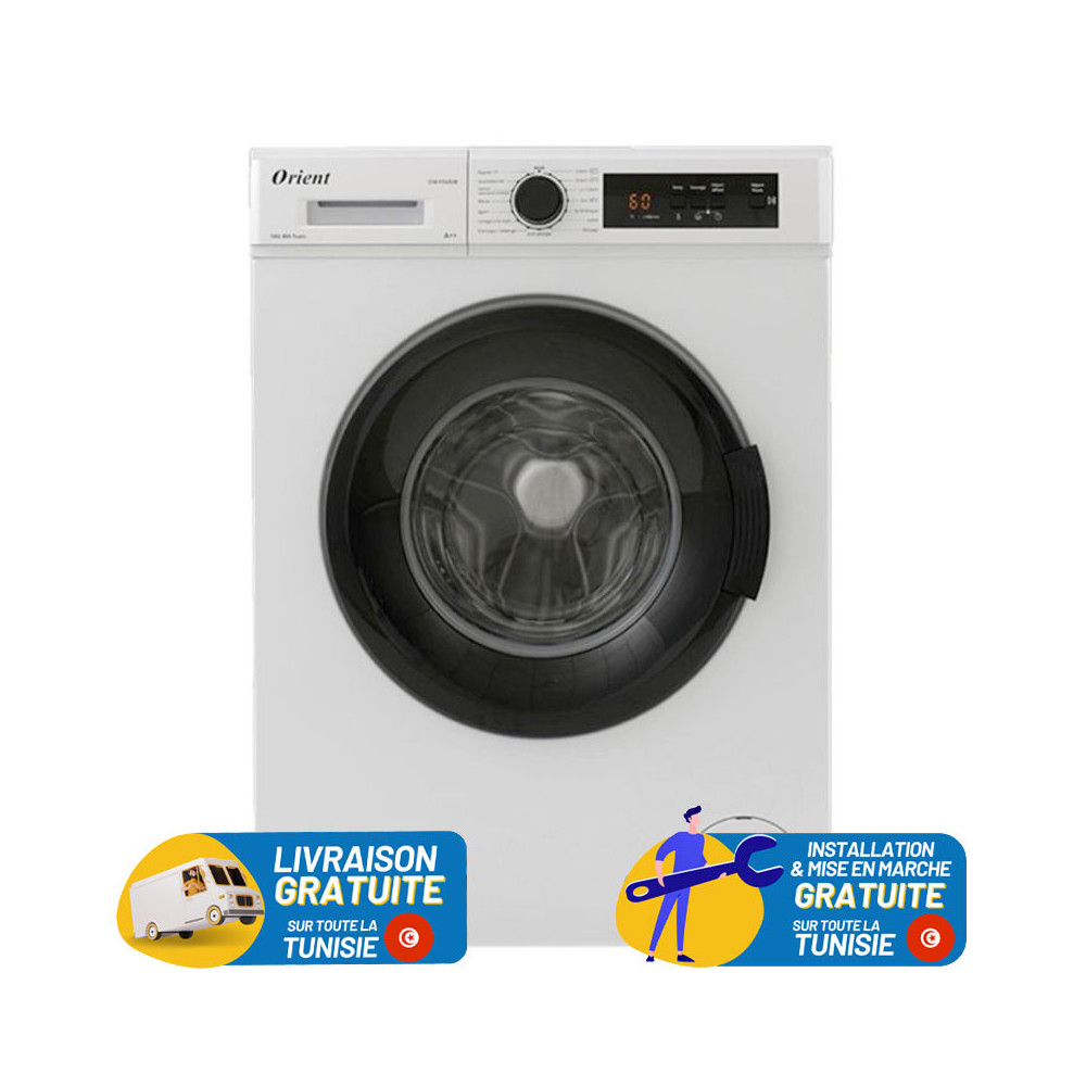 Machine à laver automatique Frontale Orient 5kg / Blanc