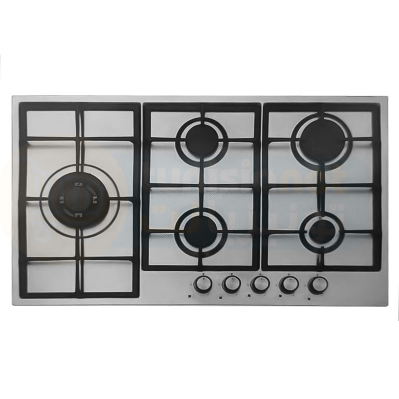 PLAQUE ENCASTRABLE PREMIUM Encastrable 5 FEUX 90 CM INOX / avec sécurité Thermocouple