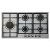 PLAQUE ENCASTRABLE PREMIUM Encastrable 5 FEUX 90 CM INOX / avec sécurité Thermocouple