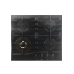 PLAQUE Encastrable PREMIUM 4 FEUX 60 CM Verre Noir / avec sécurité Thermocouple