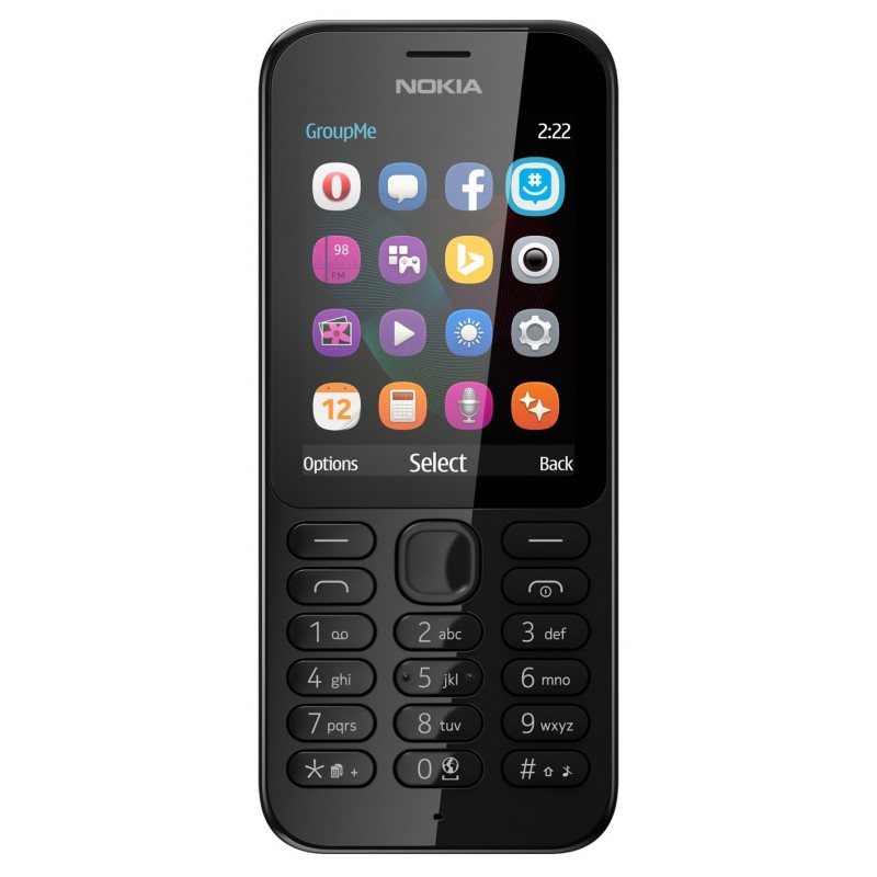 Téléphone Portable Nokia 222 / Double SIM / Noir