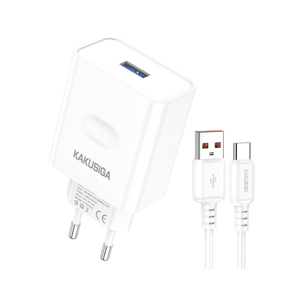 Chargeur KSC1617 + TYPE C 18W - QC3.0
