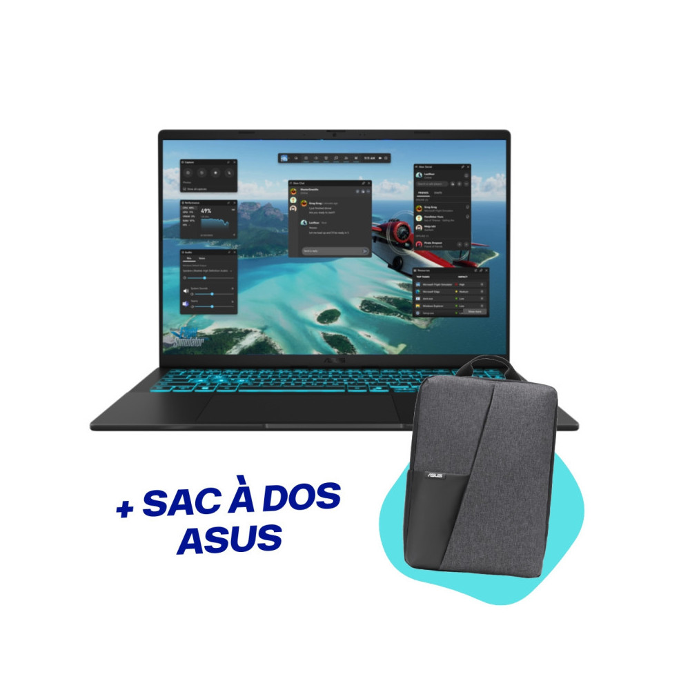 Pc Portable Gamer ASUS V16 V3607VJ / Intel Core 7 240H / RTX 3050 6G / 16 Go DDR5 / 512 Go SSD / Noir