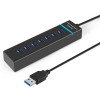 Hub USB 7 Ports USB 2.0 avec Interrupteur