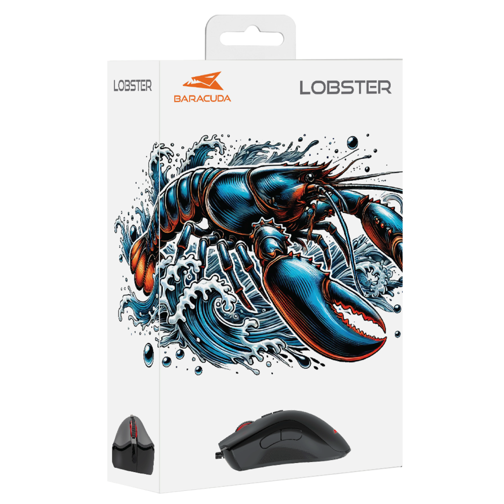 Souris Gaming Baracuda BGM-081 LOBSTER / Noir