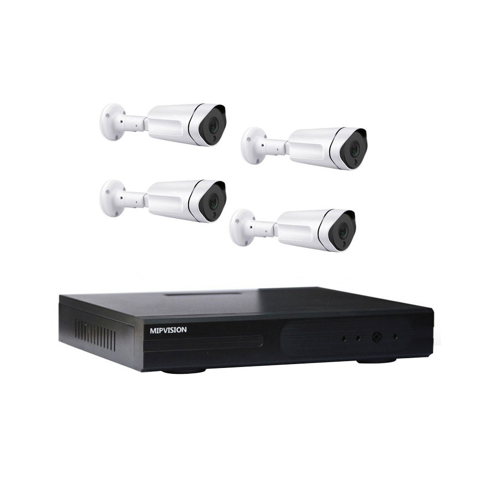 4 CAMERA EXTERNE MIPVISION 2MP  MIP-1504 +DVR H.264