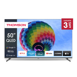 TV Thomson 50" QLED Plus Google TV avec Récepteur intégré