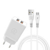 CHARGEUR WUW T55 MICRO USB "DEUX SORTIE USB"
