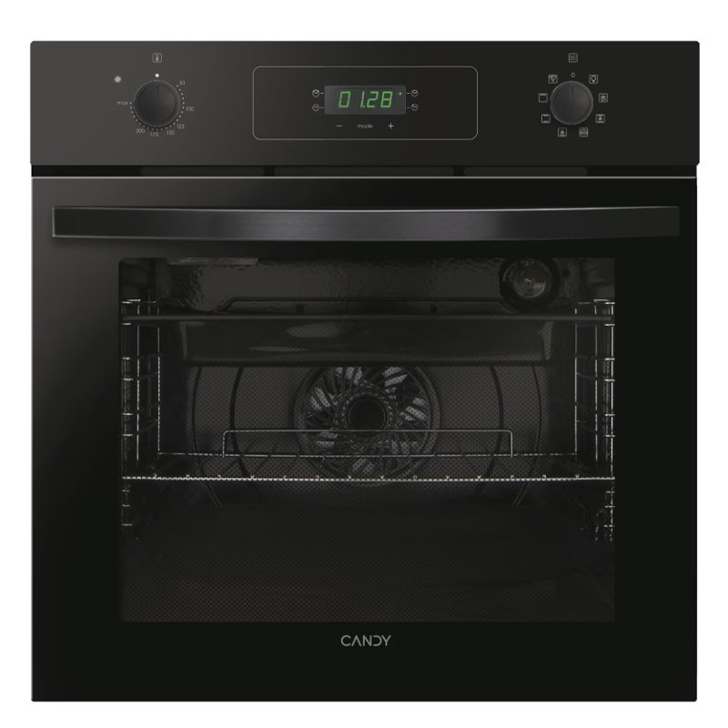 FOUR Electrique ENCASTRABLE CANDY 70Litres  / NOIR + AFF  + Ventilateur