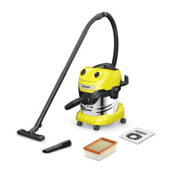 ASPIRATEUR MULTIFONCTION KÄRCHER WD4 S-V 1000W - NOIR & JAUNE
