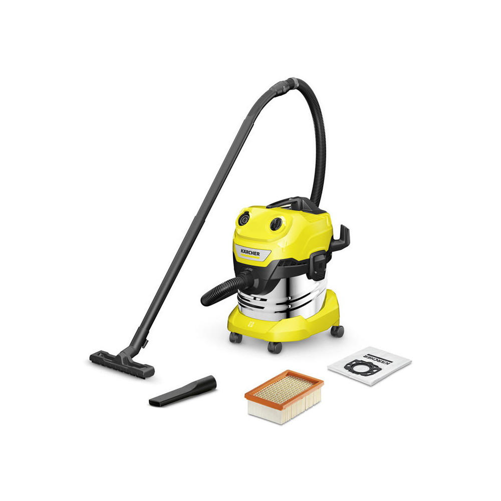 ASPIRATEUR MULTIFONCTION KÄRCHER WD4 S-V 1000W - NOIR & JAUNE